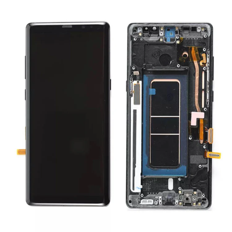 За Samsung Galaxy Note 8 LCD OLED Дисплейния екран Дигитализатор Сглобяване с рамка
