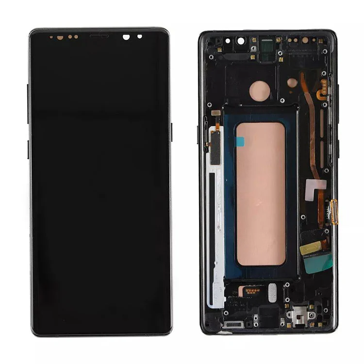 За Samsung Galaxy Note 8 LCD OLED Дисплейния екран Дигитализатор Сглобяване с рамка